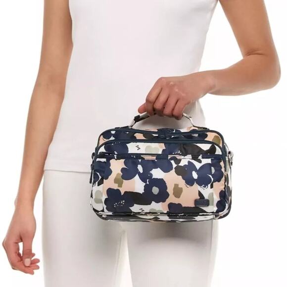 lug Handbags - LUG Scoop Flower Stripe Quilted Convertible Crossbody Bag